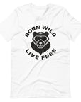 Born Wild Live Free Original Logo Tee - White