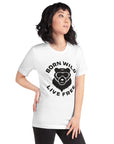 Born Wild Live Free Original Logo Tee - White