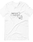 Massachusetts State Tee - White